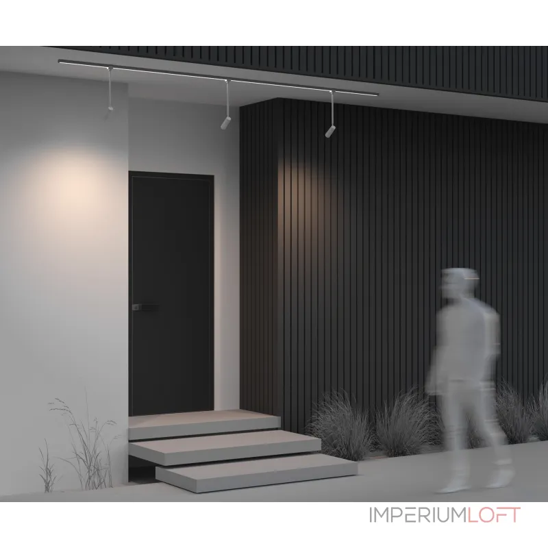 Уличный трековый светильник Focus LED Elasity IP Maytoni O-TR01-2-P-8WW3K