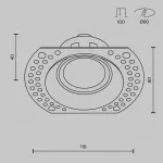Встраиваемый светильник Dot DL042-01-RD-B от ImperiumLoft