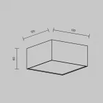 Потолочный светильник Maytoni Ceiling C032CL-12W3K-SQ-B от ImperiumLoft