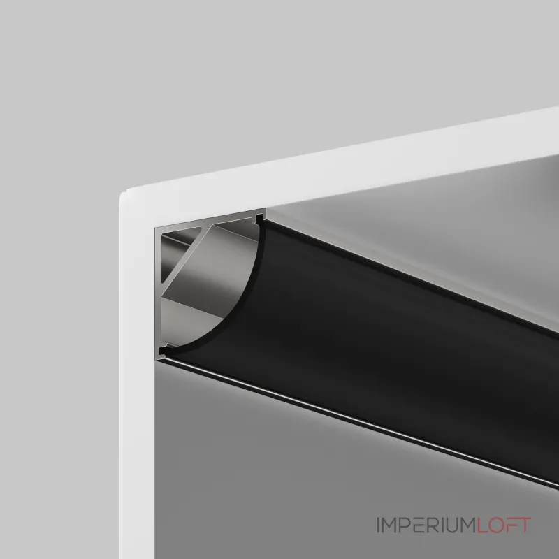 Рассеиватель для профиля 16×16 (Дуга, Чёрный, 2 м), ALM-1616R-B-DF-2M Maytoni 642027 от ImperiumLoft