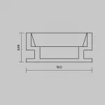 Алюминиевый профиль встраиваемый в пол ALM-1908-S-2M Maytoni 636007 от ImperiumLoft