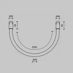 Трековый светильник Tau Flarity Maytoni TR154-1-27W4K-B