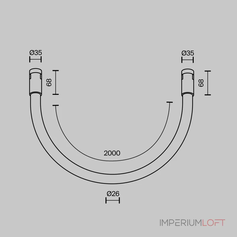 Трековый светильник Tau Flarity Maytoni TR154-1-27W4K-B