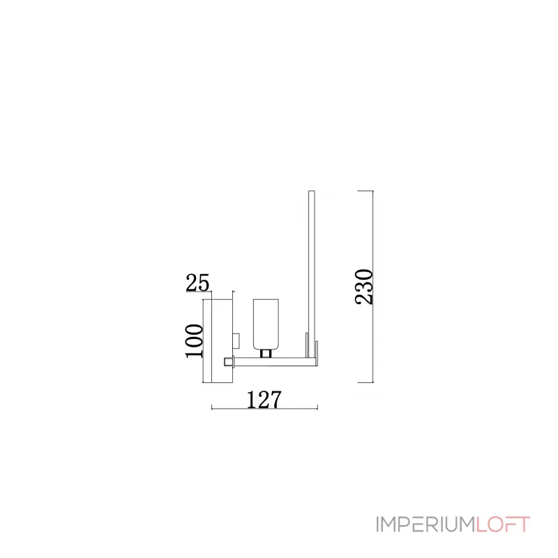 Настенный светильник (бра) Sophia FR5197WL-01CH от ImperiumLoft