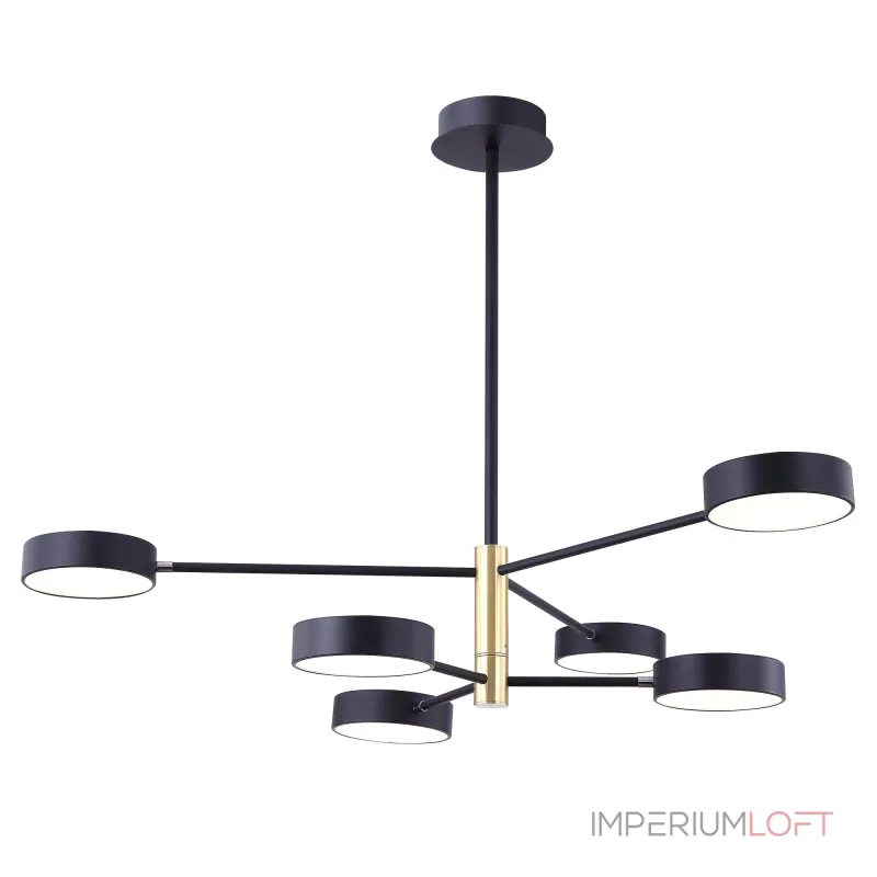 Люстра на штанге Freya Тибо / Tibo FR6048CL-L6GR Люстра на штанге Freya Тибо / Tibo FR6048CL-L6GR