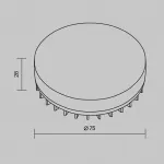 Светодиодная лампа Wi-Fi GX53 9W 2700K-6500K DIM Voltega 2430 от ImperiumLoft