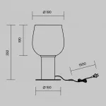 Настольный светильник Maytoni Modern MOD414TL-01G от ImperiumLoft