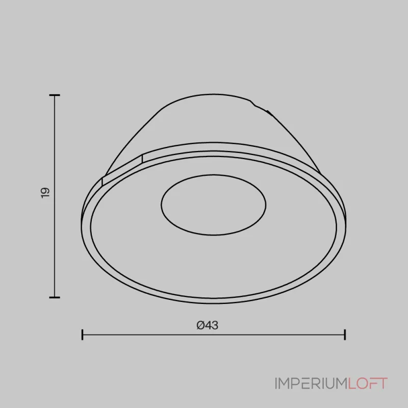 Линза для Alfa LED 24° Maytoni Downlight LensCD43-24 от ImperiumLoft