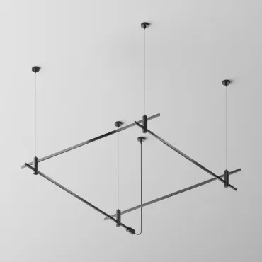 Основание на тросовых подвесах Hang для трековых светильников Flarity TFC-Flar-H08-B, черный Maytoni TFC-Flar-H08-B