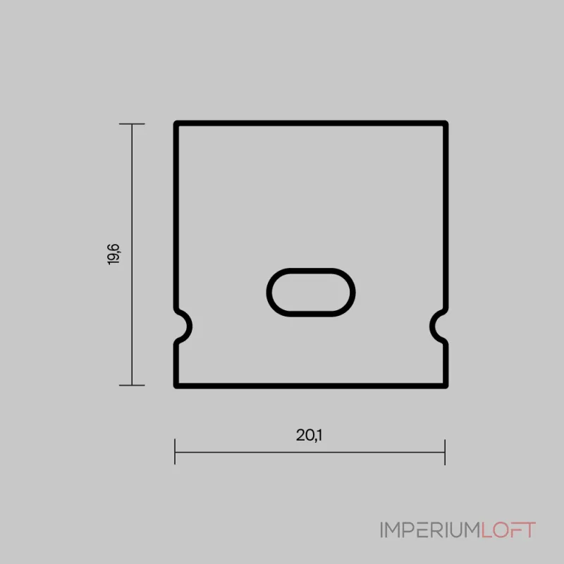 Комплект заглушек (для профиля 20×20) 2 шт., ALM-2020-EC Maytoni 642072 от ImperiumLoft Комплект заглушек (для профиля 20×20) 2 шт., ALM-2020-EC Maytoni 642072 от ImperiumLoft