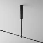 Основание потолочное Long 385мм для блока питания с вводом питания Flarity черный Maytoni FLARITY TRA159C-BB1-B от ImperiumLoft