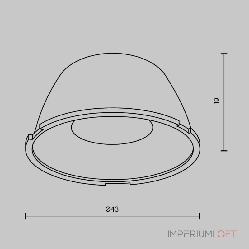 Линза для Alfa LED 24° Maytoni LensD43-24 от ImperiumLoft Линза для Alfa LED 24° Maytoni LensD43-24 от ImperiumLoft