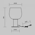 Настольный светильник Maytoni Modern MOD414TL-01B от ImperiumLoft