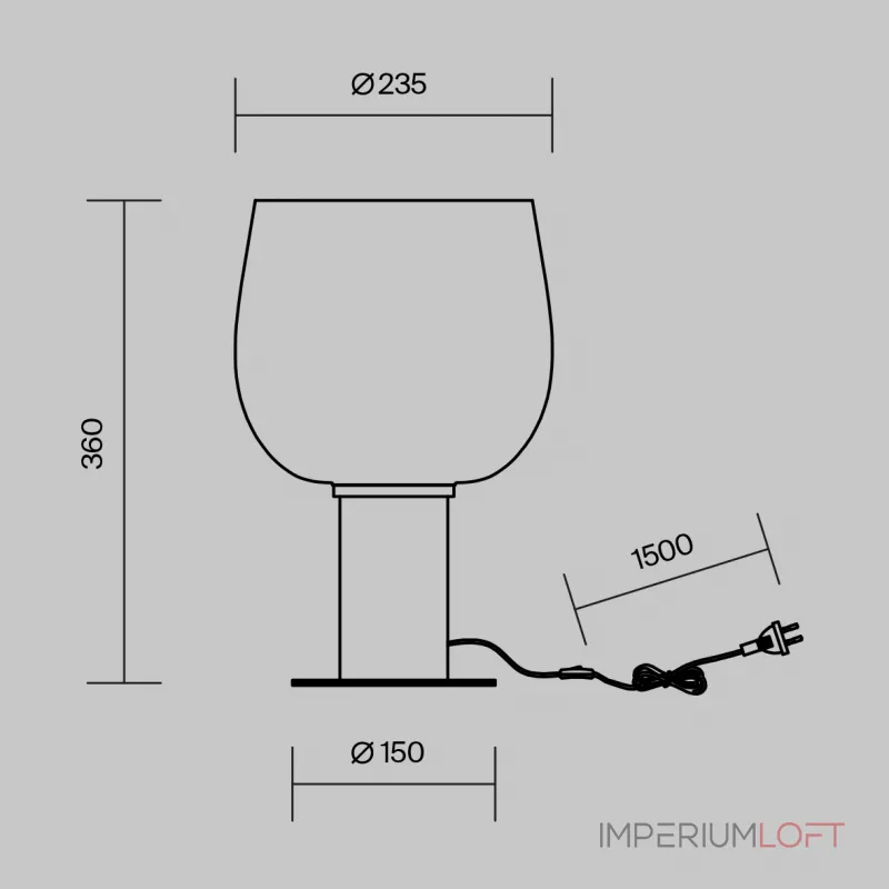 Настольный светильник Maytoni Modern MOD414TL-01B от ImperiumLoft