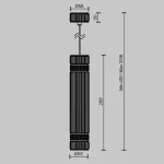 Подвесной светильник Maytoni Metropolis MOD475PL-01BS от ImperiumLoft