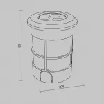 Встраиваемый светильник Flash O044DL-L3S3K от ImperiumLoft