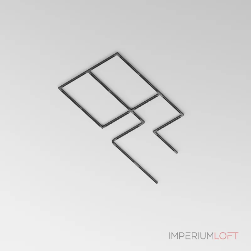 Шинопровод 3м Trinity накладной/подвесной черный от ImperiumLoft Шинопровод 3м Trinity накладной/подвесной черный от ImperiumLoft