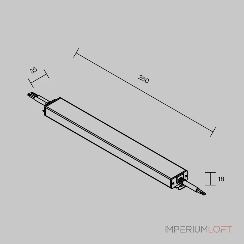 Источник напряжения PSL023 24В 60Вт IP 67 Maytoni 822010 от ImperiumLoft