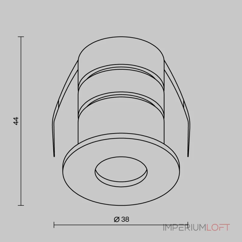 Уличный потолочный светильник Maytoni Cove O511DL-L2W4K от ImperiumLoft