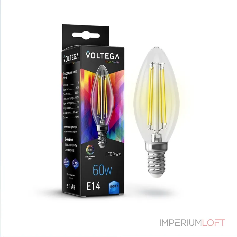 Светодиодная лампа Crystal Candle 7W 4000K E14 CRI97 от ImperiumLoft Светодиодная лампа Crystal Candle 7W 4000K E14 CRI97 от ImperiumLoft