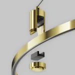 Подвесной набор с основанием под блок питания для круглого шинопровода Flarity латунь Maytoni FLARITY TRA154SW-BB-R-BS от ImperiumLoft