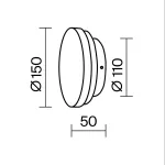Настенный светильник (бра) Maytoni Modern Basic Texture MOD461WL-L5GRK от ImperiumLoft
