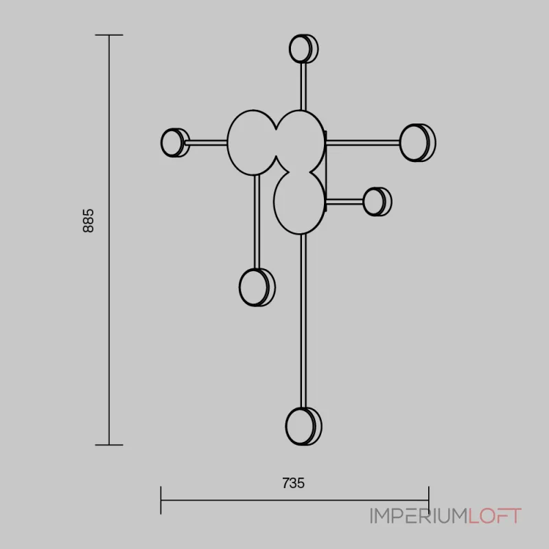 Настенный светильник Freya Modern FR5440WL-L18G от ImperiumLoft