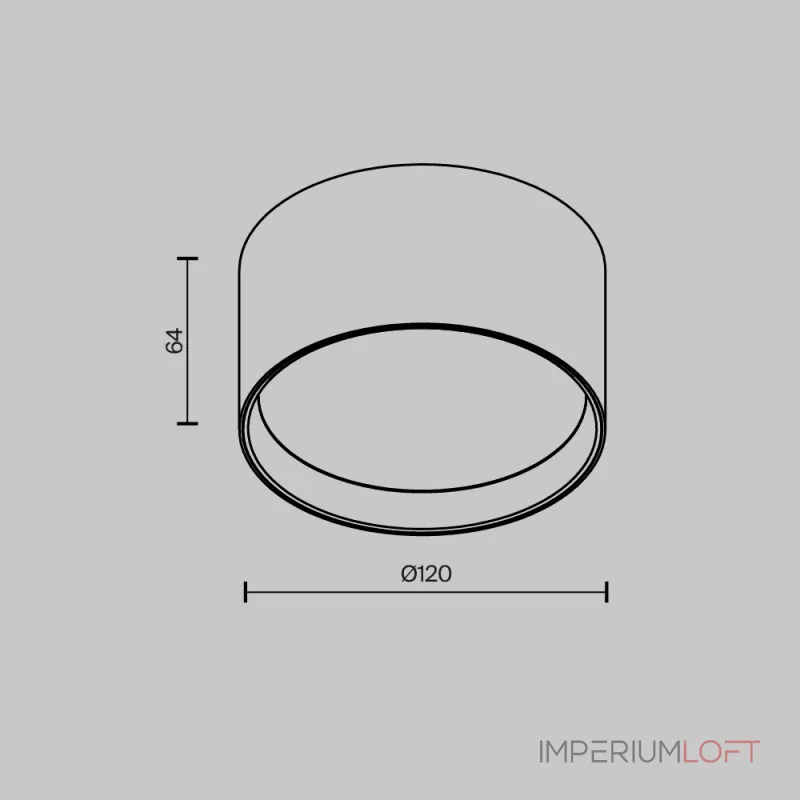 Потолочный светильник Maytoni Ceiling C091CL-12W4K-W от ImperiumLoft