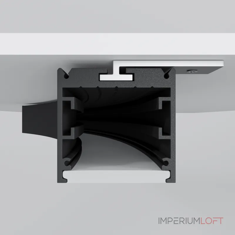 Радиусный профиль 35x35 ?800мм 1/8 круга черный Maytoni ALM-3535R-B-D-45°-0.8M от ImperiumLoft
