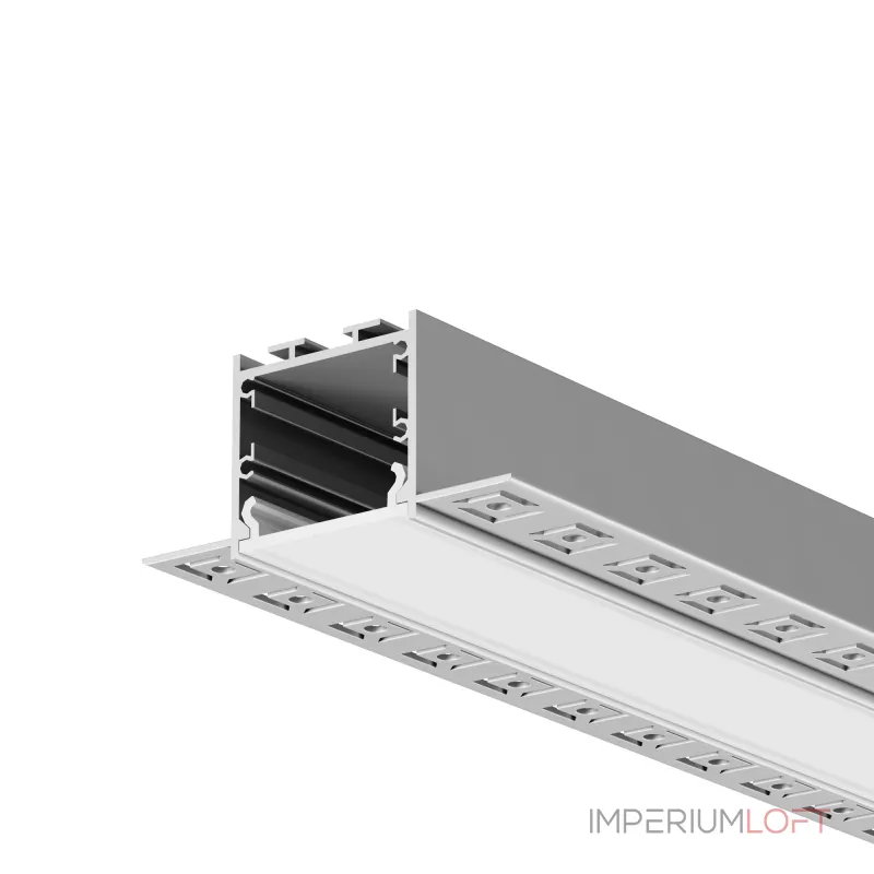 Алюминиевый профиль встраиваемый скрытого монтажа 72x36 (Серебро, 2 м), ALM-7236T-S-2M Maytoni 636010 от ImperiumLoft