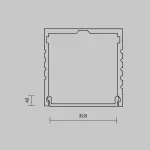 Рассеиватель для профиля 35×35 (Белый, 10 м), ALM-3535A-O-DF-10M Maytoni 642031 от ImperiumLoft