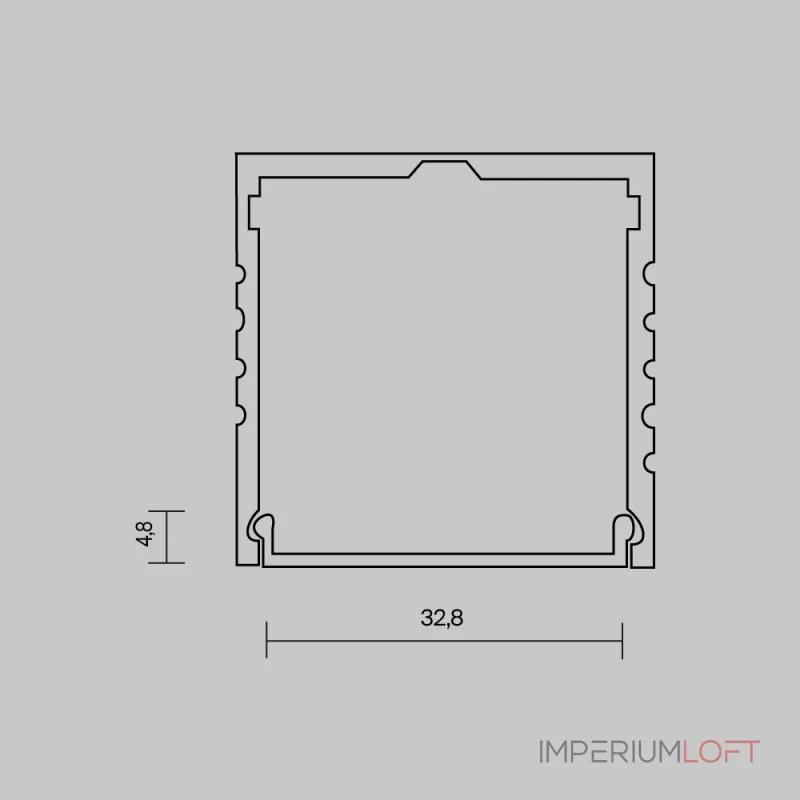 Рассеиватель для профиля 35×35 (Белый, 10 м), ALM-3535A-O-DF-10M Maytoni 642031 от ImperiumLoft