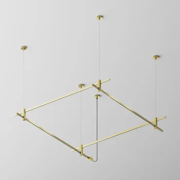 Основание на тросовых подвесах Hang для трековых светильников Flarity TFC-Flar-H08-BS, латунь Maytoni TFC-Flar-H08-BS