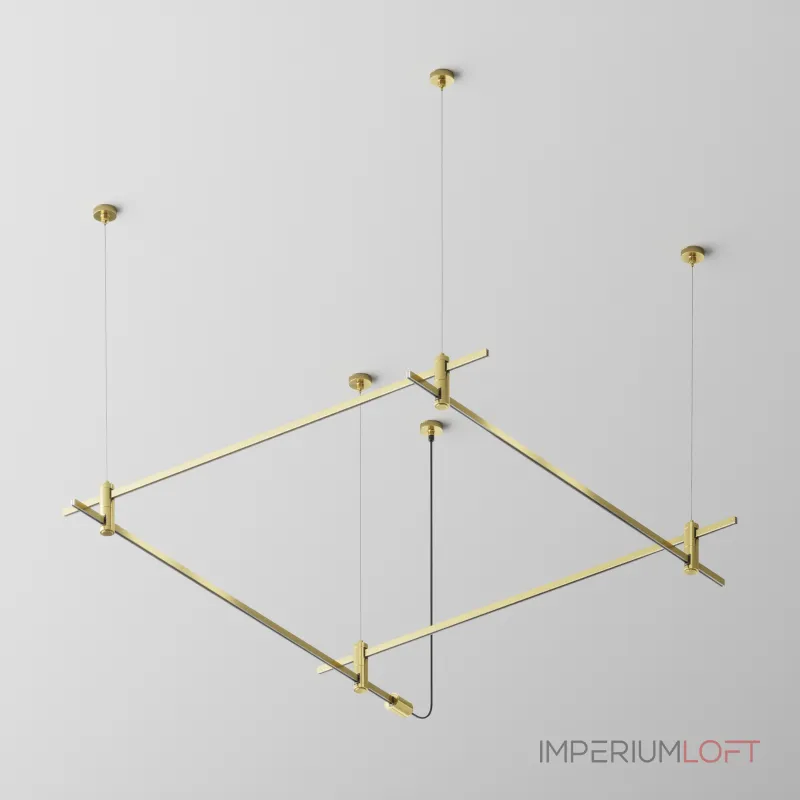 Основание на тросовых подвесах Hang для трековых светильников Flarity TFC-Flar-H08-BS, латунь Maytoni TFC-Flar-H08-BS от ImperiumLoft