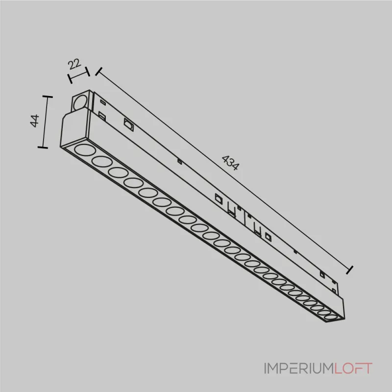 Трековый светильник Maytoni EXILITY TR031-2-24W2.7K-B от ImperiumLoft