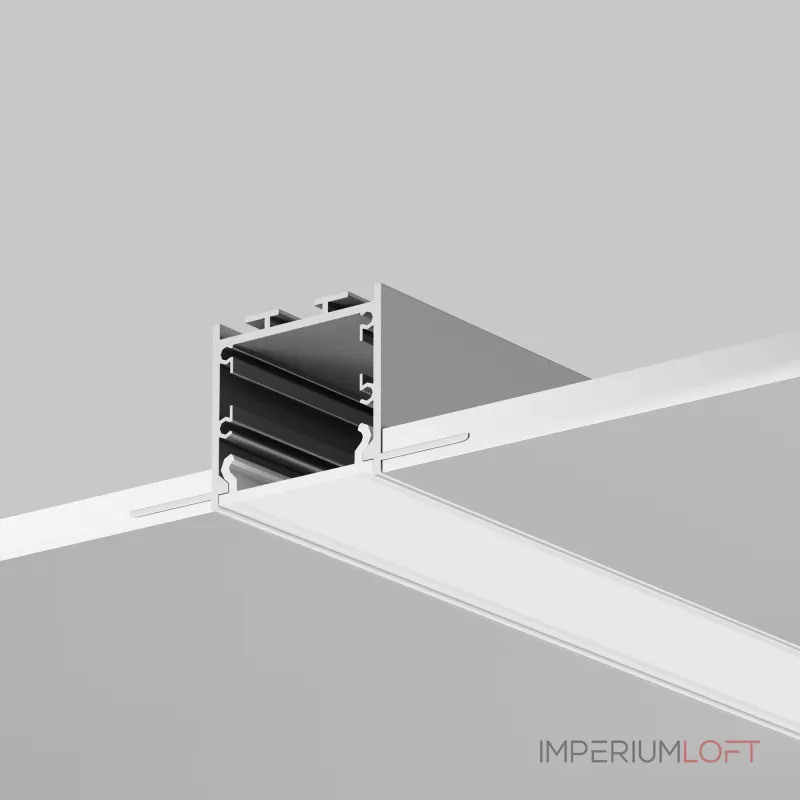 Алюминиевый профиль встраиваемый скрытого монтажа 72x36 (Серебро, 2 м), ALM-7236T-S-2M Maytoni 636010 от ImperiumLoft