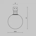 Уличный трековый светильник Luna Elasity IP Maytoni O-TR01-1-S-9WW3K