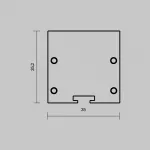 Комплект заглушек (для профиля 35×35) 2 шт., ALM-3535BT-BR-EC Maytoni 642039 от ImperiumLoft
