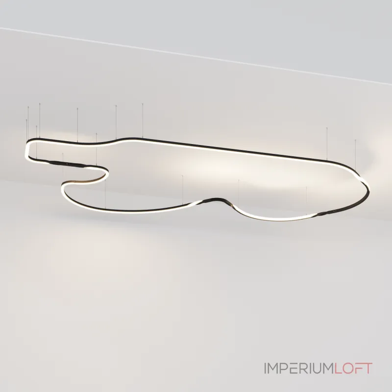 Радиусный профиль 35x35 ?800мм 1/8 круга черный Maytoni ALM-3535R-B-D-45°-0.8M от ImperiumLoft