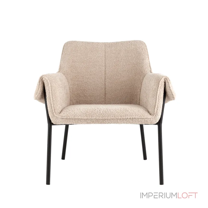 Кресло лаунж Бесс альпака бежевый от ImperiumLoft