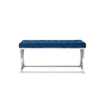 ИНСИГНИЯ сталь серебро, нержавеющая сталь, обивка сиденья синий велюр от ImperiumLoft