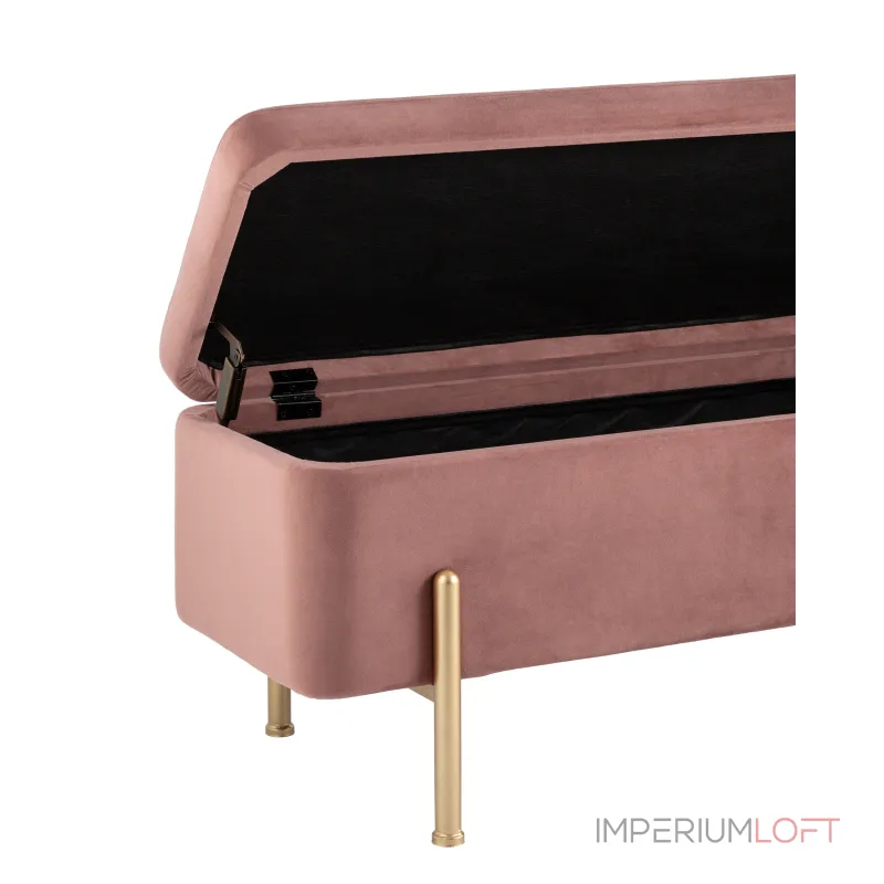 Болейн с ящиком велюр розовый от ImperiumLoft Болейн с ящиком велюр розовый от ImperiumLoft