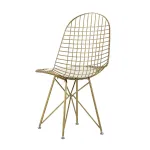 Eiffel из металла цвет золото с белой подушкой из экокожи от ImperiumLoft