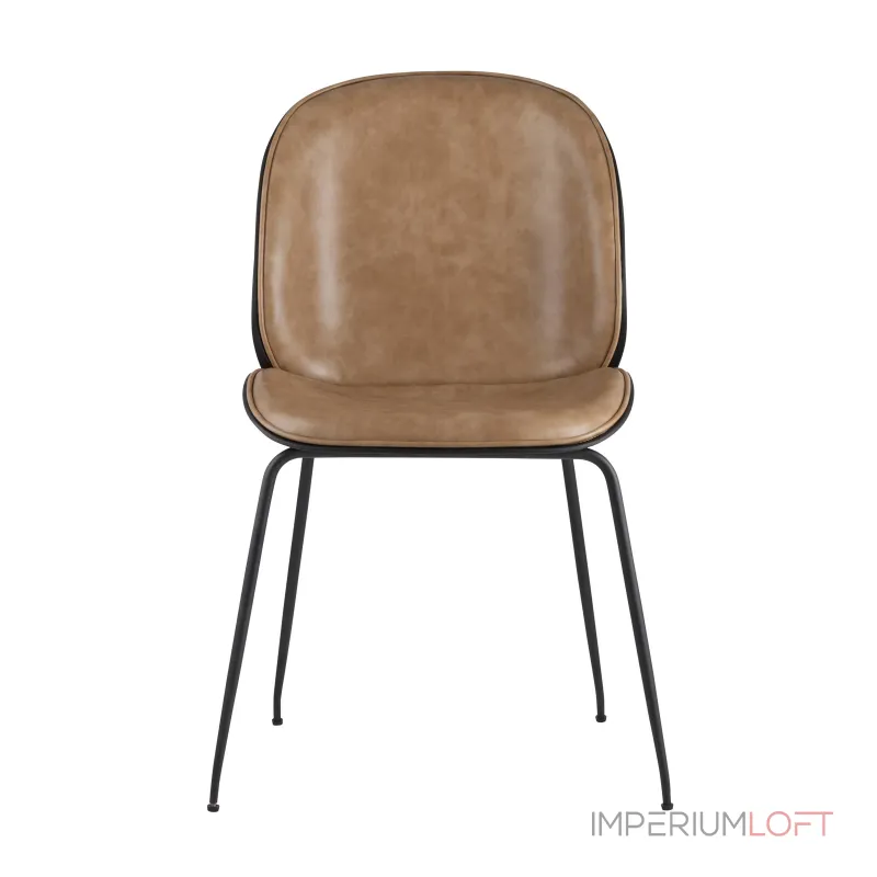 Beetle PU бежевый, металлический каркас, черные ножки от ImperiumLoft