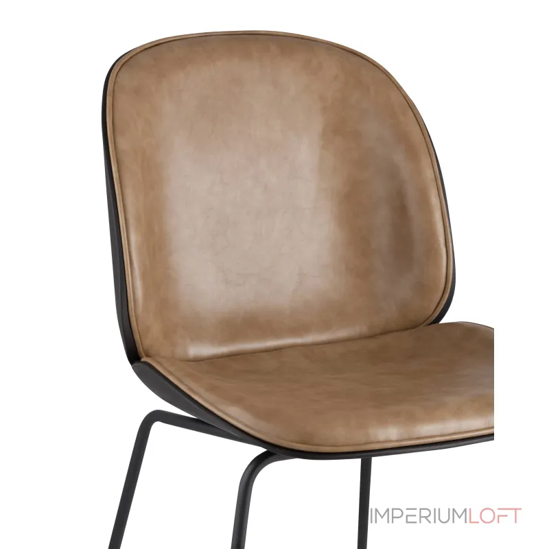 Beetle PU бежевый, металлический каркас, черные ножки от ImperiumLoft