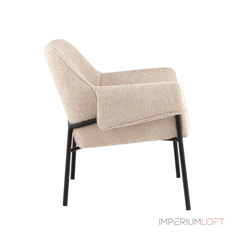 Кресло лаунж Бесс альпака бежевый от ImperiumLoft