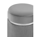 Миранда с ящиком серебро велюр серый от ImperiumLoft