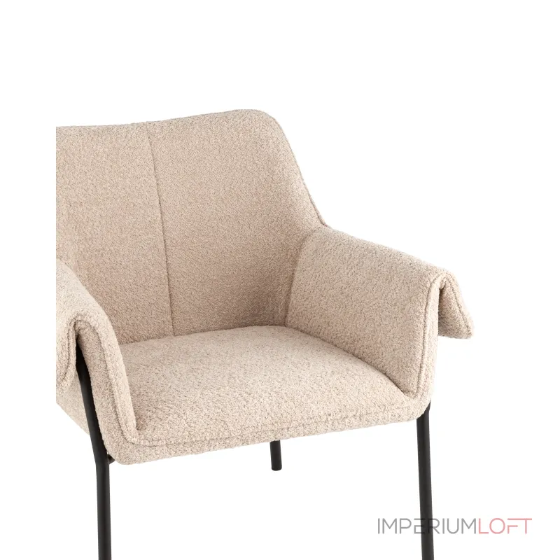 Кресло лаунж Бесс альпака бежевый от ImperiumLoft