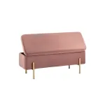 Болейн с ящиком велюр розовый от ImperiumLoft