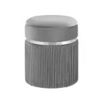 Миранда с ящиком серебро велюр серый от ImperiumLoft